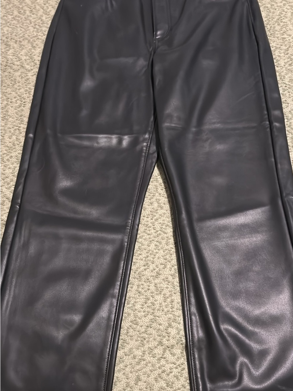 LOFT Leather-like crop pants